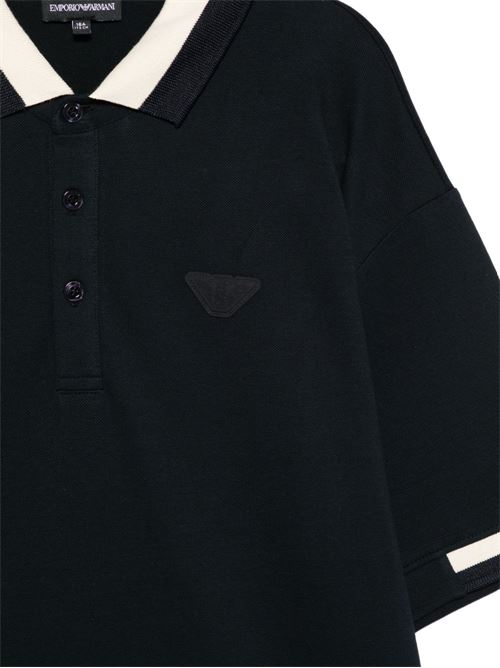 Polo bambino Emporio Armani blu EMPORIO ARMANI KIDS | EB001316AF16641UB118